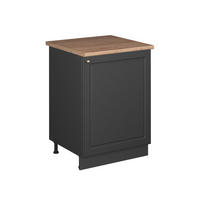 SPODNÁ SKRINKA POD DREZ Fame-Line, Antracitovo-zlatý vidiecky dom/antracitová, 60 cm - antracitová, kompozitné drevo (60/82/60cm) - Vicco