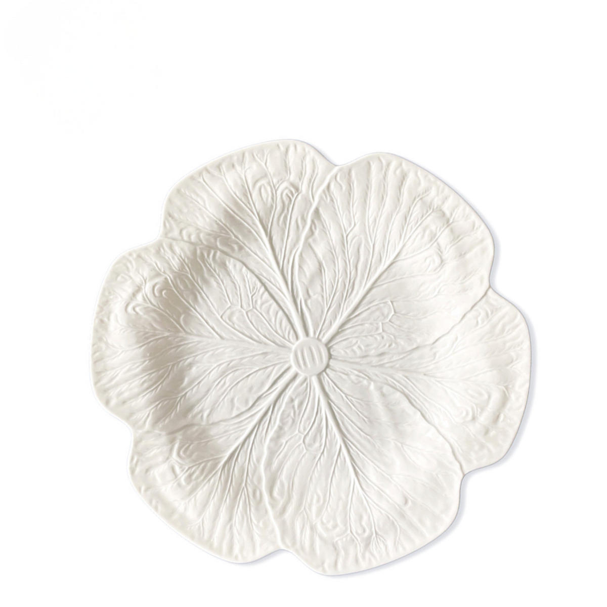 TAFELSERVICE 4-teilig Porzellan Weiß 33/26,8/21,7/16,5 cm - Weiß/Grün, Keramik (33/2/33cm) - Quality Elegance