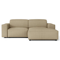 ROHOVÁ POHOVKA Sellmo 210 cm - černá/kapučínová, textil/plast (210/166cm) - Selsey