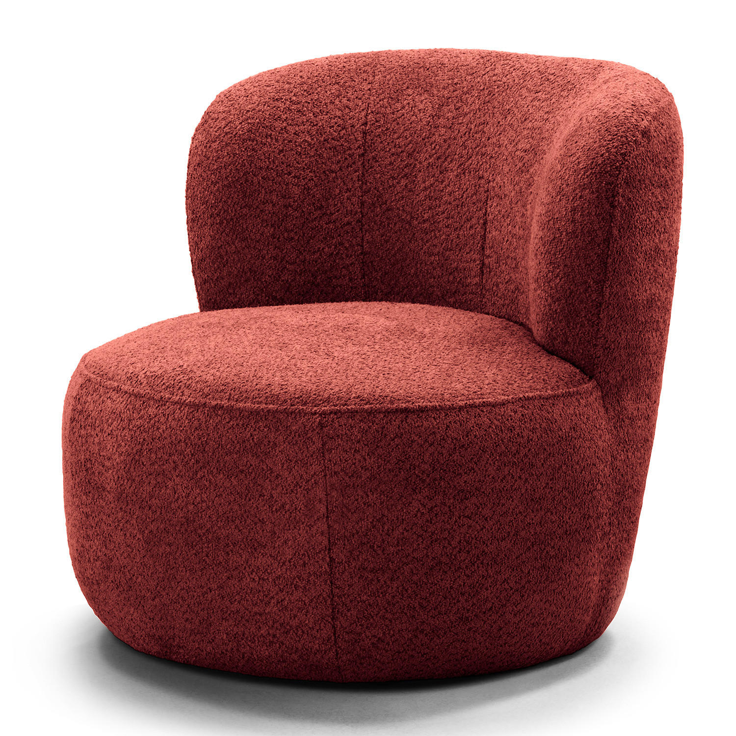 SESSEL - Weinrot/Schwarz, Kunststoff/Textil (78/75/84cm) - home24