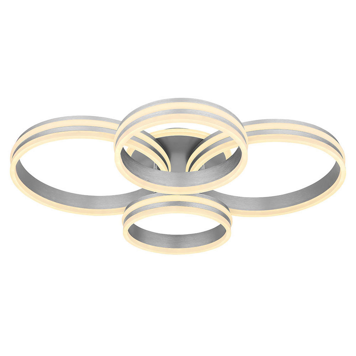 LED DECKENLEUCHTE Rubio Grau - Grau, Metall (85/65/14cm) - Globo Lighting