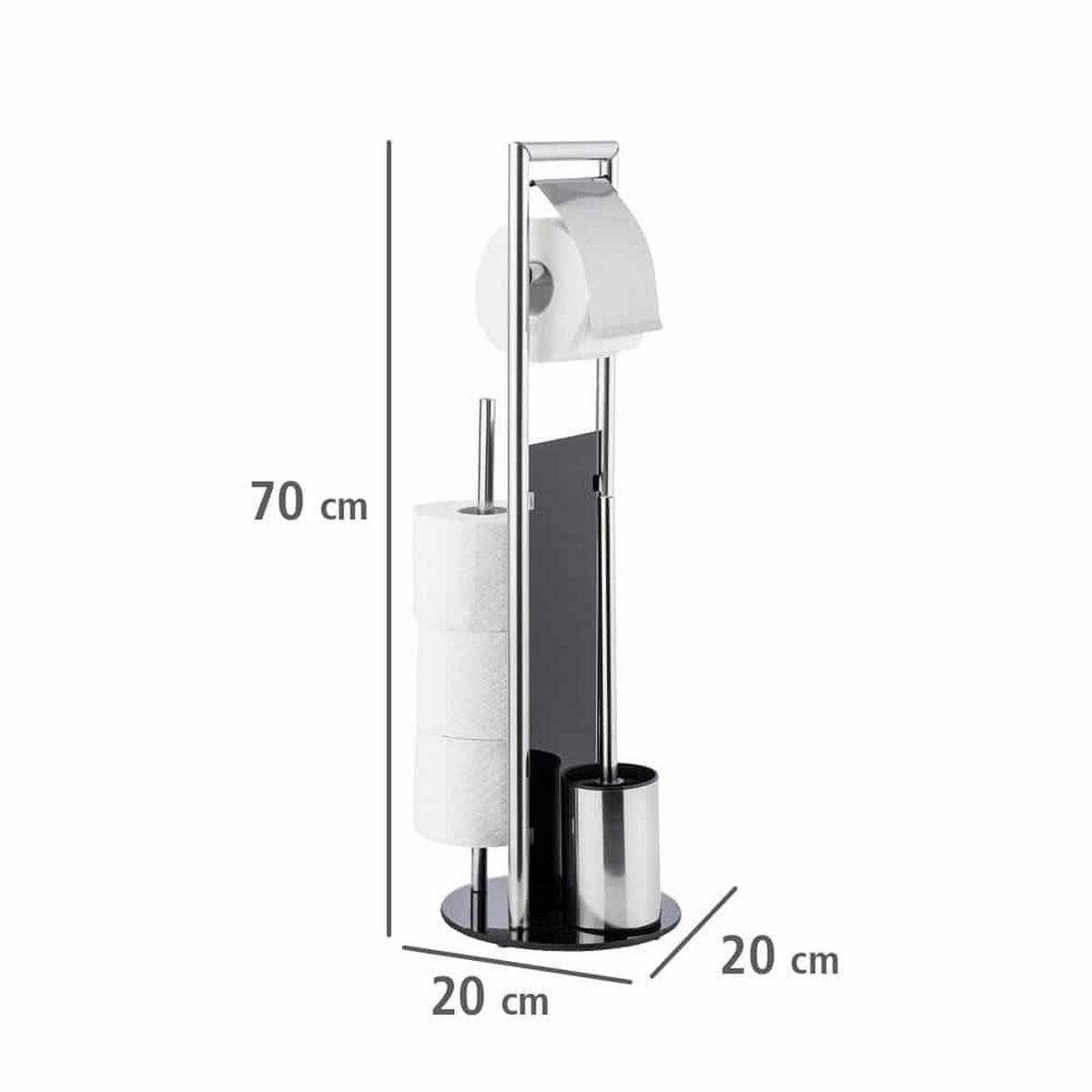 TOILETTENPAPIERHALTER 3in1 Ravina 20/20/70 cm - Silberfarben, Metall (20/70/20cm) - Wenko