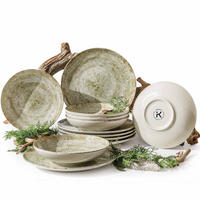 TAFELSERVICE ERATO 6 Personen 12-tlg Hartporzellan - Beige, Keramik (27.5/2/27.5cm) - KONSIMO®