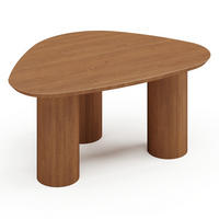 COUCHTISCH Sperrholz Nussbaum 80cm - Braun, Holz (55/80/35cm) - Sia Home