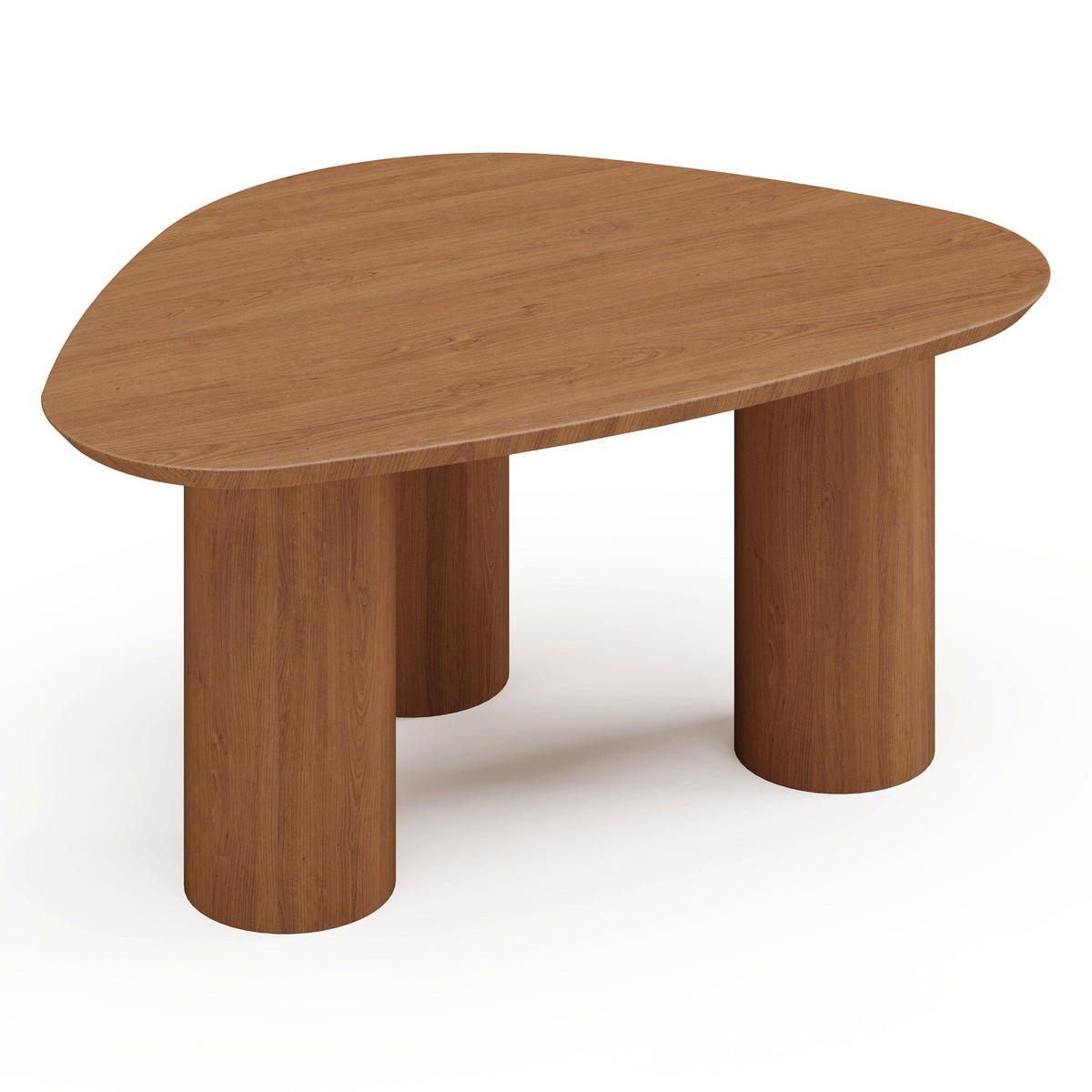 COUCHTISCH Sperrholz Nussbaum 80cm - Braun, Holz (55/80/35cm) - Sia Home