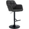 BARHOCKER Stoff schwarz - Schwarz, Textil (57/97/59cm) - CLP