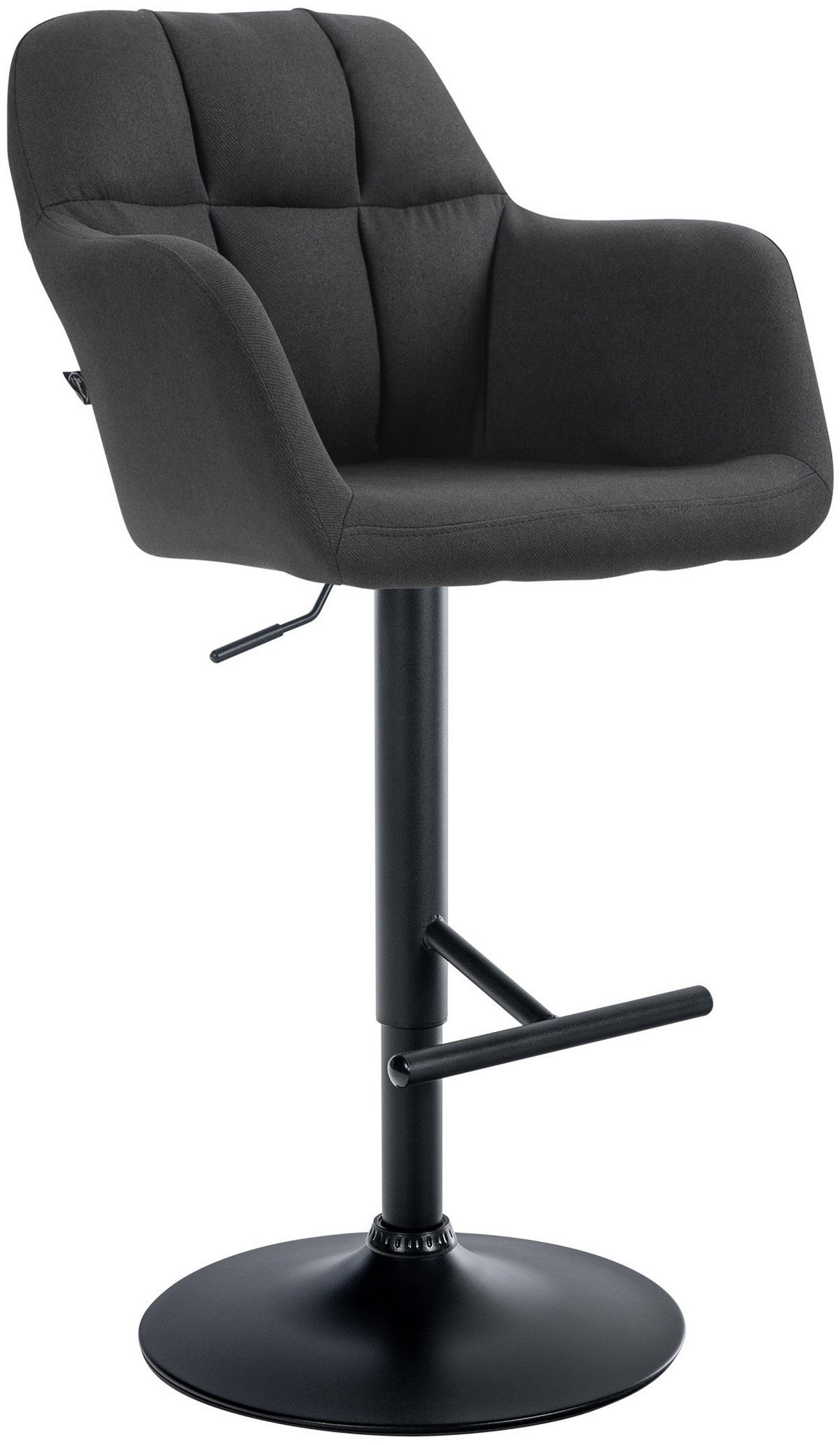 BARHOCKER Stoff schwarz - Schwarz, Textil (57/97/59cm) - CLP