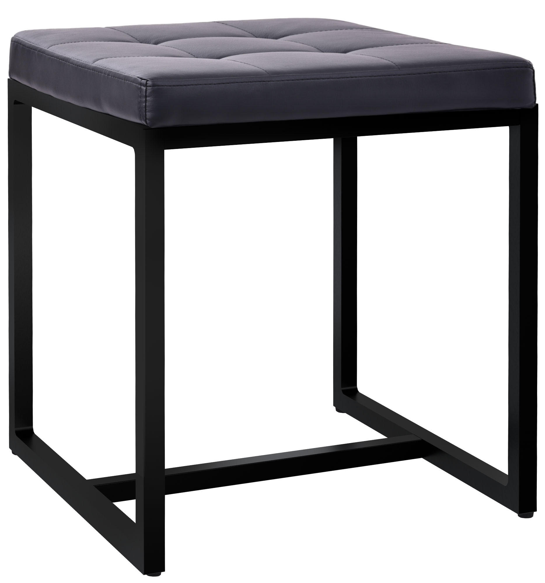 TPFLiving Sitzhocker Schwarz 100x48x40 cm