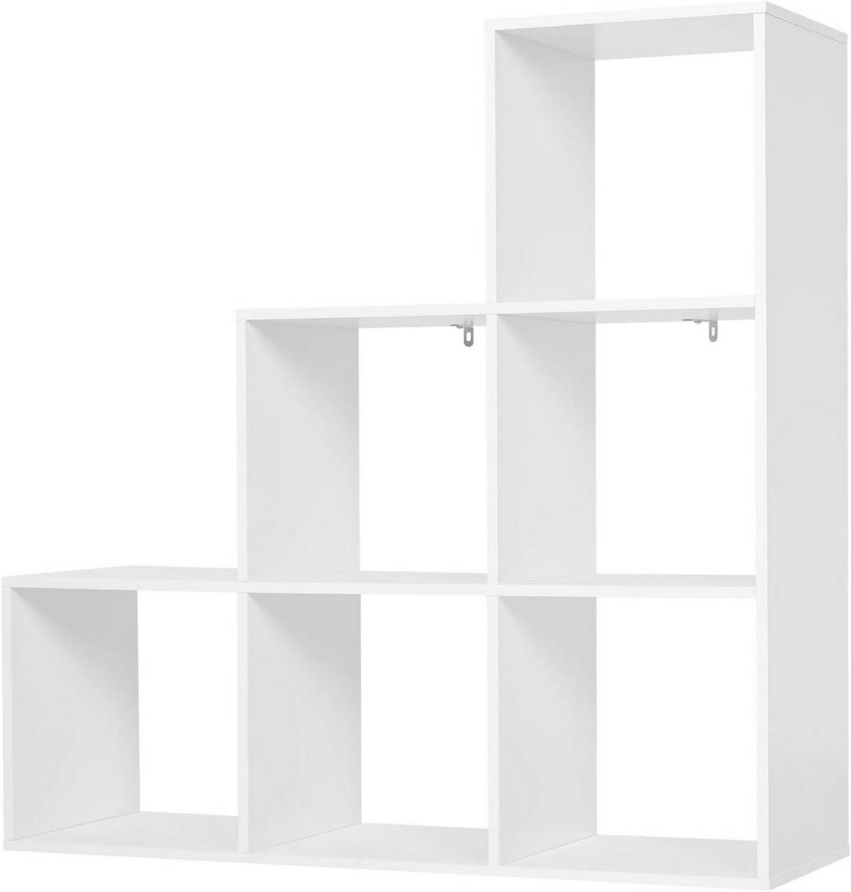 BÜCHERREGAL mit 6 Fächern, 90x29x90 cm, Weiß - Weiß, Holzwerkstoff (90/90/29cm) - Woltu