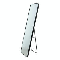 STANDSPIEGEL Alux Schwarz - Schwarz, Metall (40/150/4cm) - Fragix