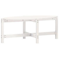 COUCHTISCH Weiß 118x63x45 cm Massivholz Kiefer - Weiß, Holz (118/63/45cm) - furnicato