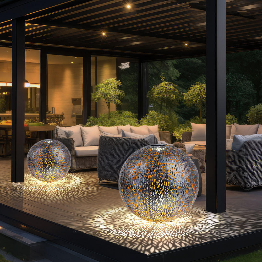 Thumbnail - Led, Silber, Metall, Rund, 40x51x40 cm, Lampen & Leuchten, Außenbeleuchtung, Außenleuchten