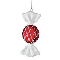 CHRISTBAUMANHÄNGER Santa Lila Rot 3x9x20 cm Kunststoff - Rot, Kunststoff (9/20/3cm) - Mondex