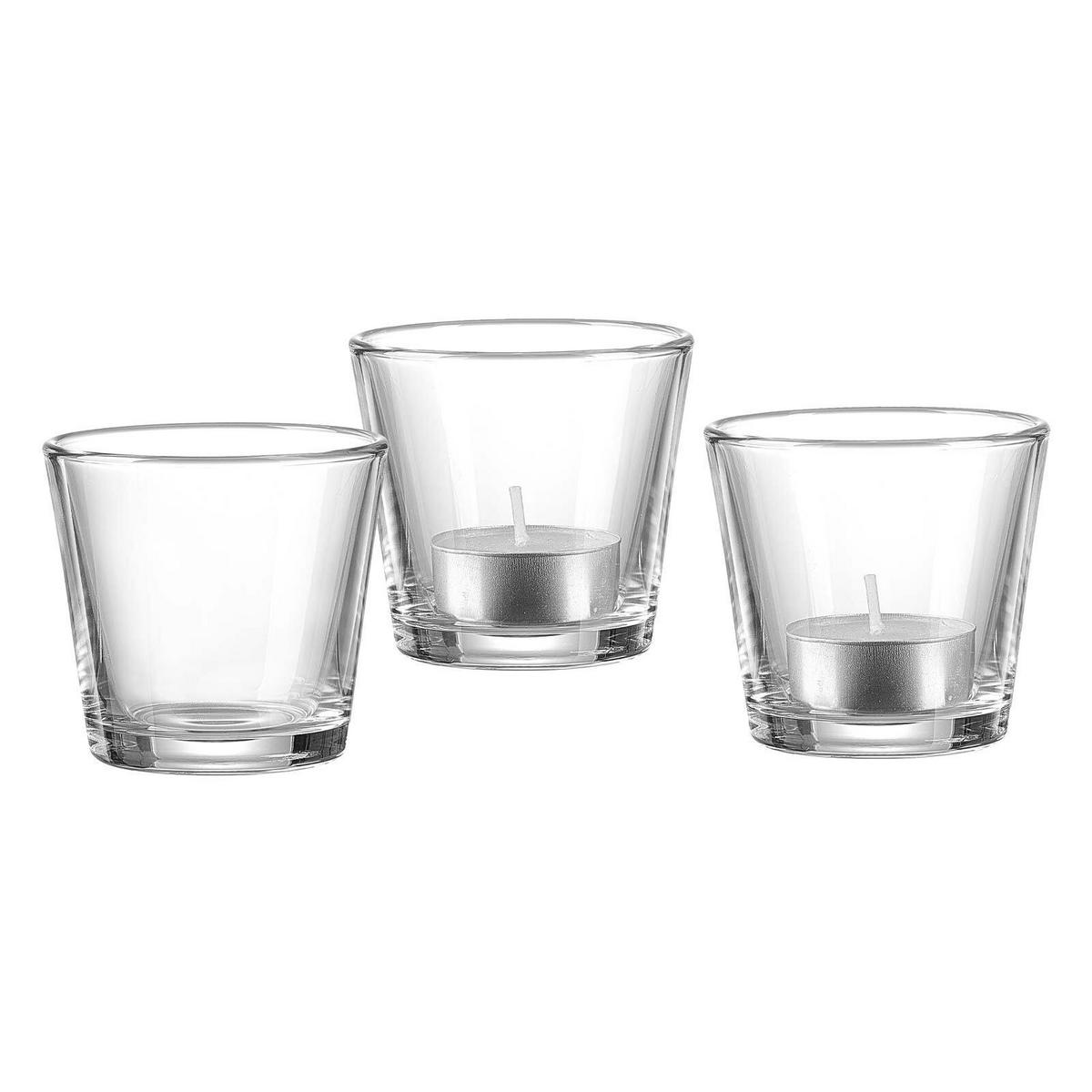 WINDLICHTER Nori transparent ø 7 cm 12er Set - Transparent, Glas (7/6.5/7cm) - Ritzenhoff Breker