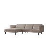 ECKSOFA Agada In Poso - Beige, Holzwerkstoff/Textil (281/174cm) - Fun Möbel