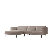 ECKSOFA Agada In Poso - Beige, Holzwerkstoff/Textil (281/174cm) - Fun Möbel
