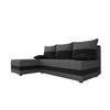 ECKSOFA HEWLET L Sawana 05+14 Links mit Schlaffunktion - Dunkelgrau, Textil (200/140cm) - Bedante
