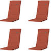 GARTENSTUHLKISSEN Panama 125/50 cm 4er-Set - Rotbraun, Textil (50/3/125cm) - Madison