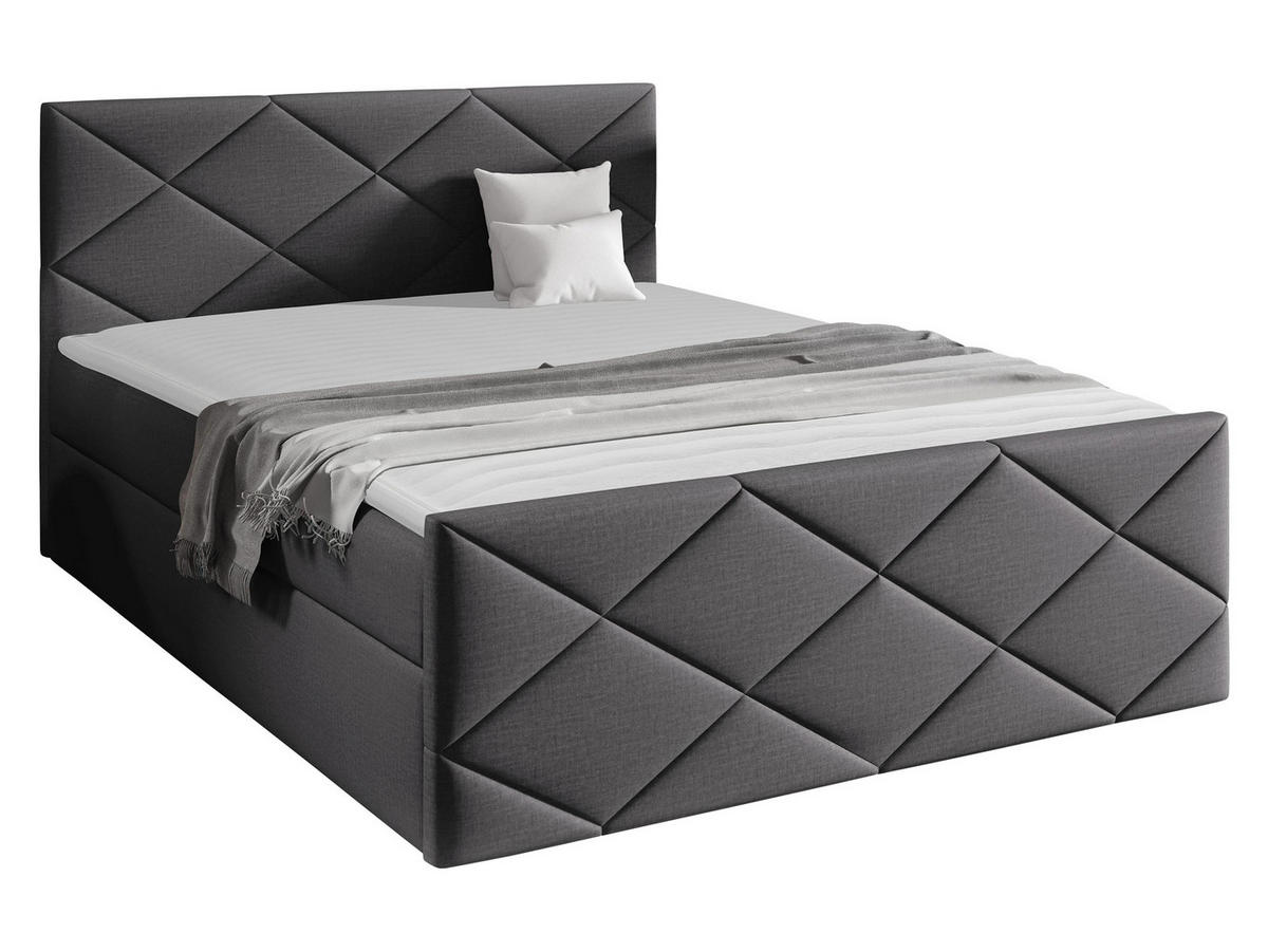 BOXBETT Herkules - Alufarben, Holz (120/200cm) - MIRJAN24