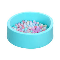 BÄLLEBAD Blau 90/90/28 cm - Blau, Kunststoff (90/90/28cm)