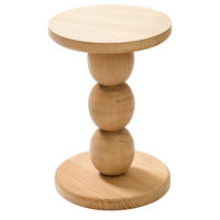 BEISTELLTISCH Rund Braun 50 x 50 x 37 cm - Braun, Holz (30/30/45cm) - Nordlys