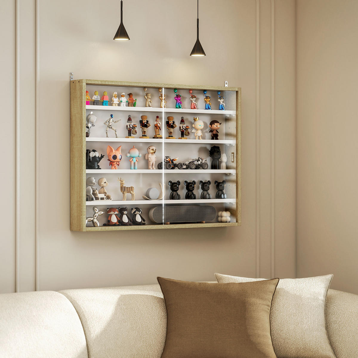 BÜCHERREGAL 80/9,5/60 cm - Eichefarben, Karton (80/60/9.5cm)