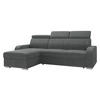 ECKSOFA Oslo 2rLC - Greige/Silberfarben, Holz/Textil (235/170cm) - MIRJAN24