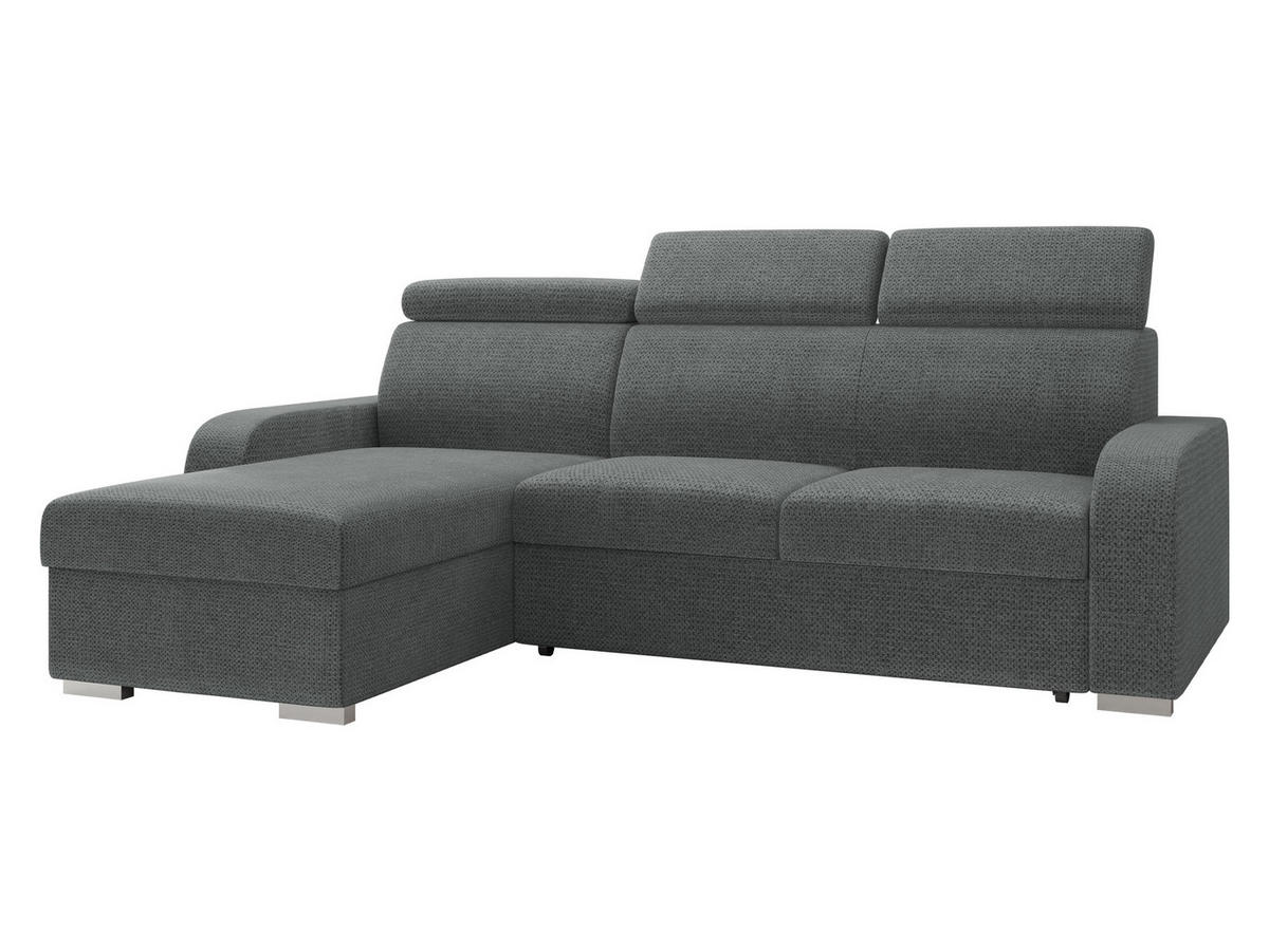 ECKSOFA Oslo 2rLC - Greige/Silberfarben, Holz/Textil (235/170cm) - MIRJAN24