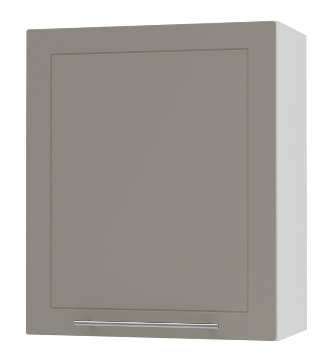 Feldmann-Wohnen Küchenhängeschrank Beige, Weiß 60x72x32.5 cm