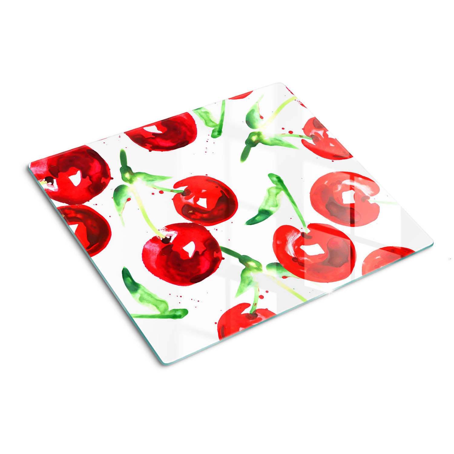 Tulup Glasplatte Rot 60x0.4x52 cm