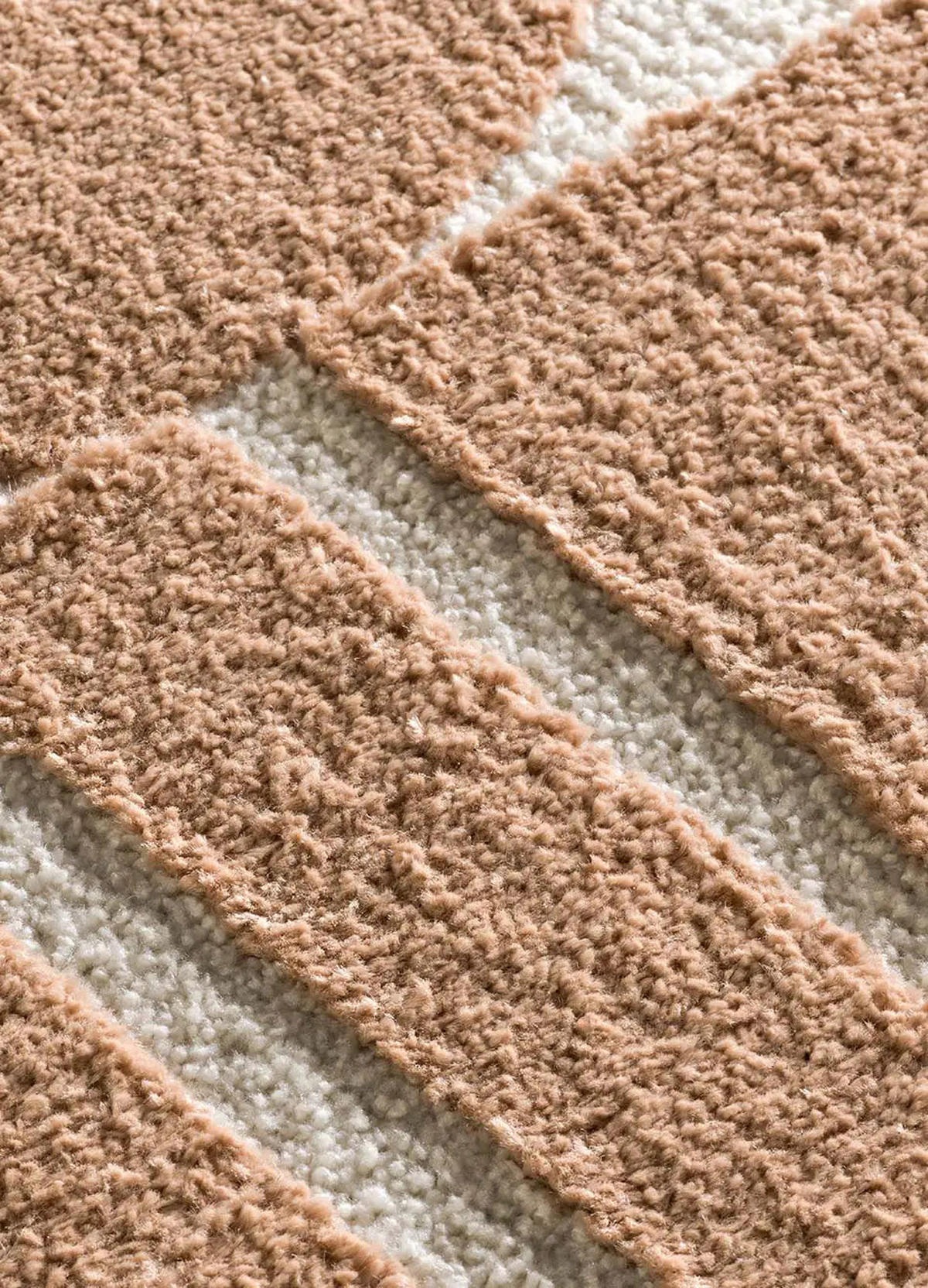 KURZFLORTEPPICH Kupfer / Creme Candela 80/150 cm - Creme, Textil (80/150cm) - Atticgo