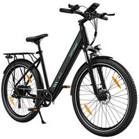 E-BIKE City BK18 27,5 *2,8 zoll mit Samsung 36V15Ah Akku bis zu 80km, 7 Gang - Schwarz, Metall (27cm) - COLORWAY