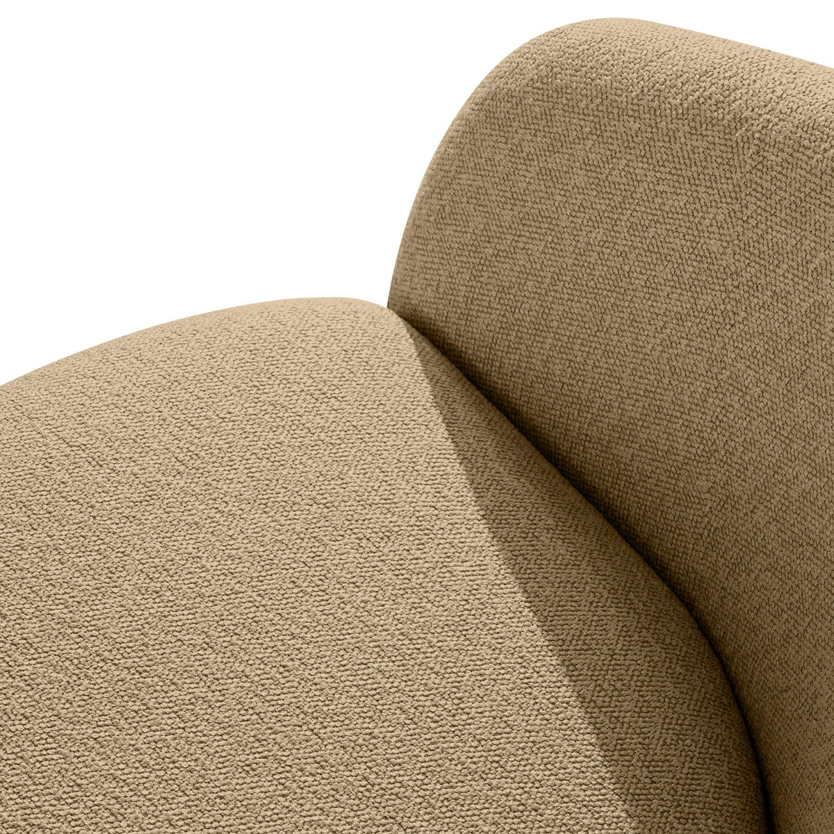 GARTENMÖBELSET SOLIS Gartenlounge-Set, warm beige/schwarz - Beige, Textil/Metall - KONSIMO®