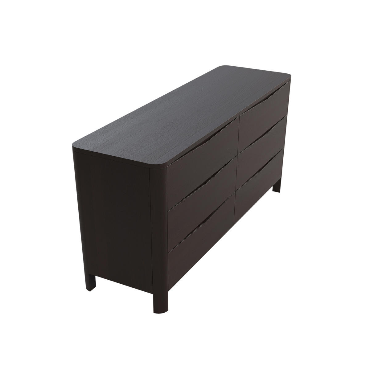 HOLZKOMMODE Modena Low 150, Palisanderfarbe - Wengefarben, Holz/Buchenholz (150.5/91.5/45cm) - Visby