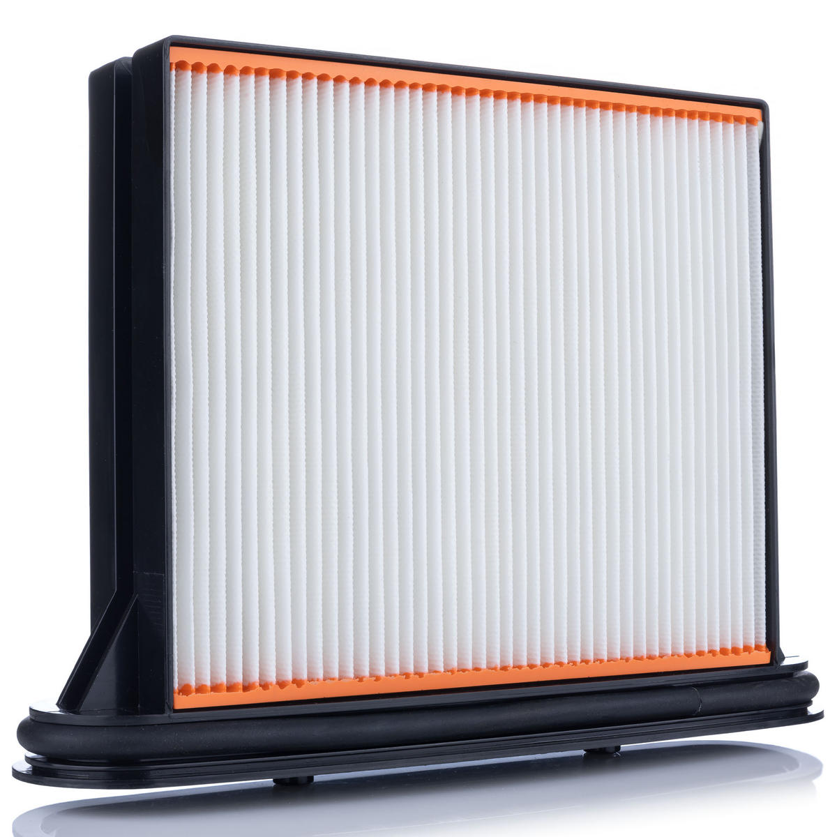 FILTER Faltenfilter, waschbar, mit Dichtung, für Nassbetrieb, 25,7 x 18,6 x 5 cm, Polyester - Multicolor, Kunststoff/Metall (10/10/10cm)