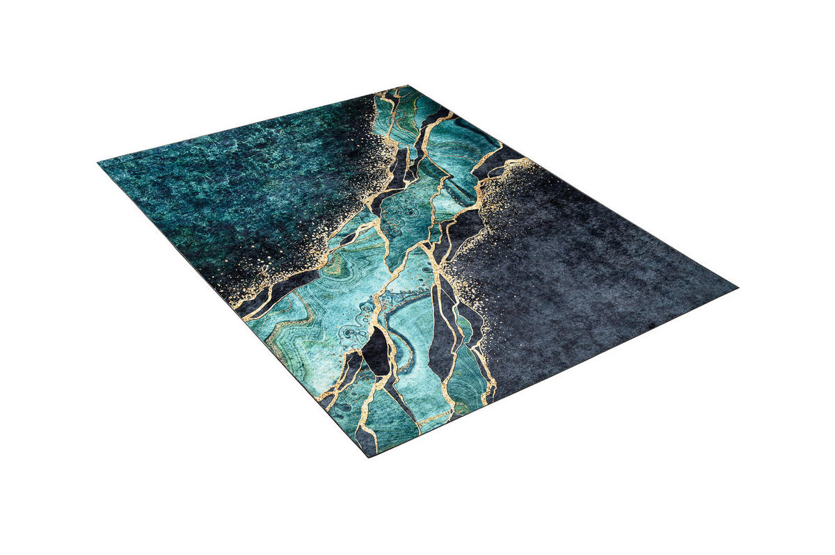 TEPPICH TOSCANA Petrol 160/230 cm - Petrol, Textil (160/230cm) - Tapiso
