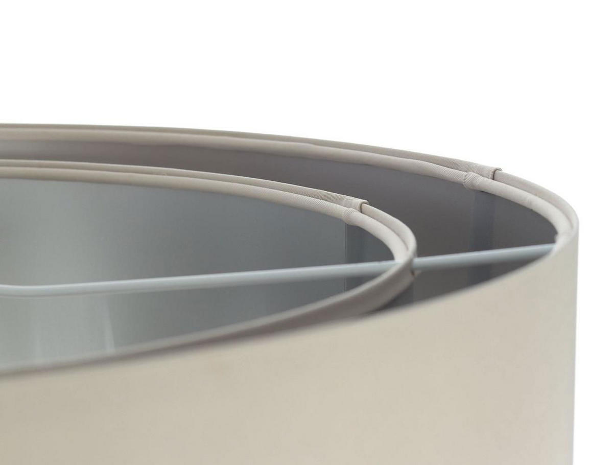 HÄNGELEUCHTE Silber 60/20 cm - Beige/Silberfarben, Kunststoff (60/1/20cm) - ONZENO