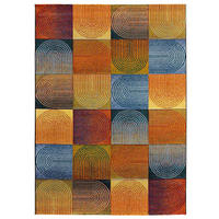 WEBTEPPICH mehrfarbig Sybil 120/170 cm - Blau/Multicolor, Naturmaterialien/Textil (120/170cm) - Atticgo