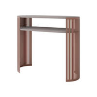 KONSOLENTISCH Fikoli Ember - Kaschmir/Messingfarben, Holzwerkstoff/Metall (30/100/86cm) - MIRJAN24