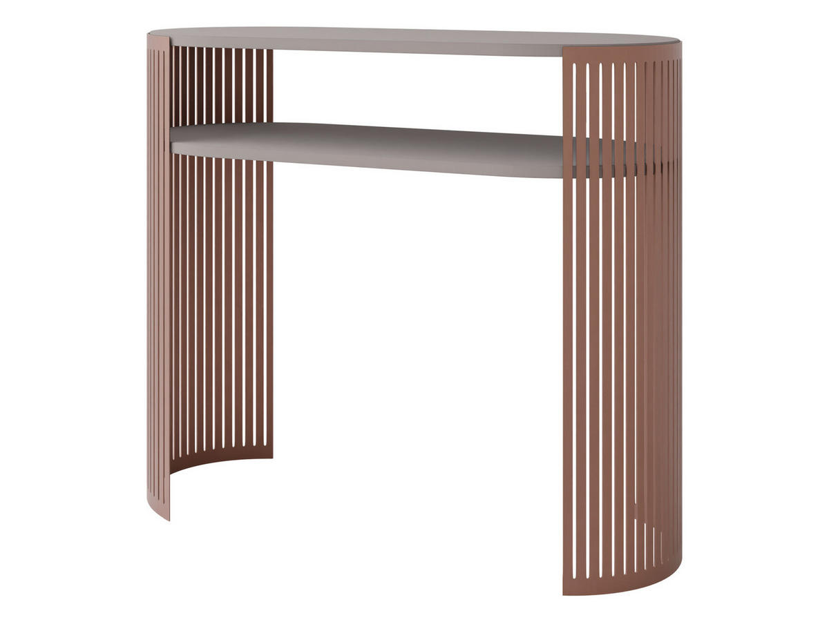 KONSOLENTISCH Fikoli Ember - Kaschmir/Messingfarben, Holzwerkstoff/Metall (30/100/86cm) - MIRJAN24