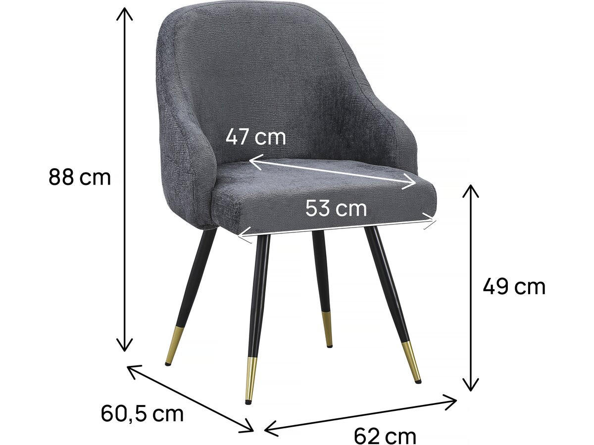 STUHL & BARHOCKER harmony Grau - Grau, Textil (62/88/60cm) - Habitat Garten