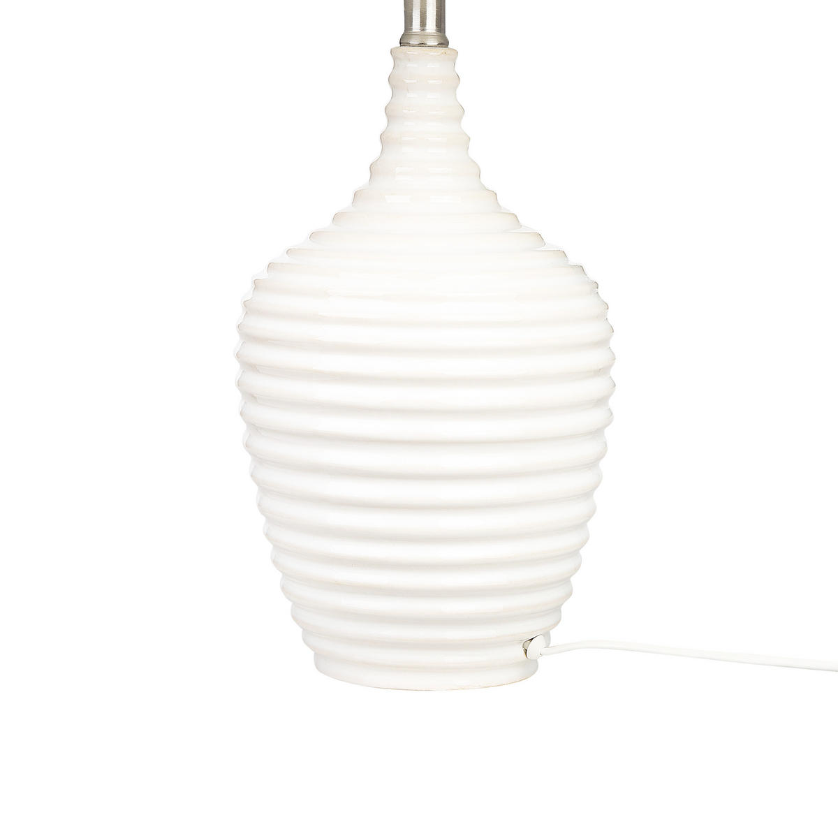 TISCHLAMPE Celeste 34/34/56 cm - Beige, Keramik (34/34/56cm) - Beliani