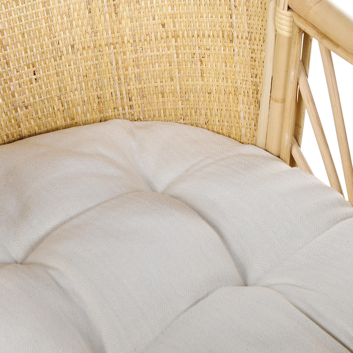 OTROŠKA ZIBELKA naravna 70-50 cm Lagrasse - naravne barve, naravni materiali (50/70cm) - Beliani