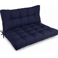 PALETTENKISSEN ECO Style Sitz 120x80x15cm Dunkelblau + Rücken (1tlg) - Dunkelblau, Textil (80/15/120cm) - Beautissu 