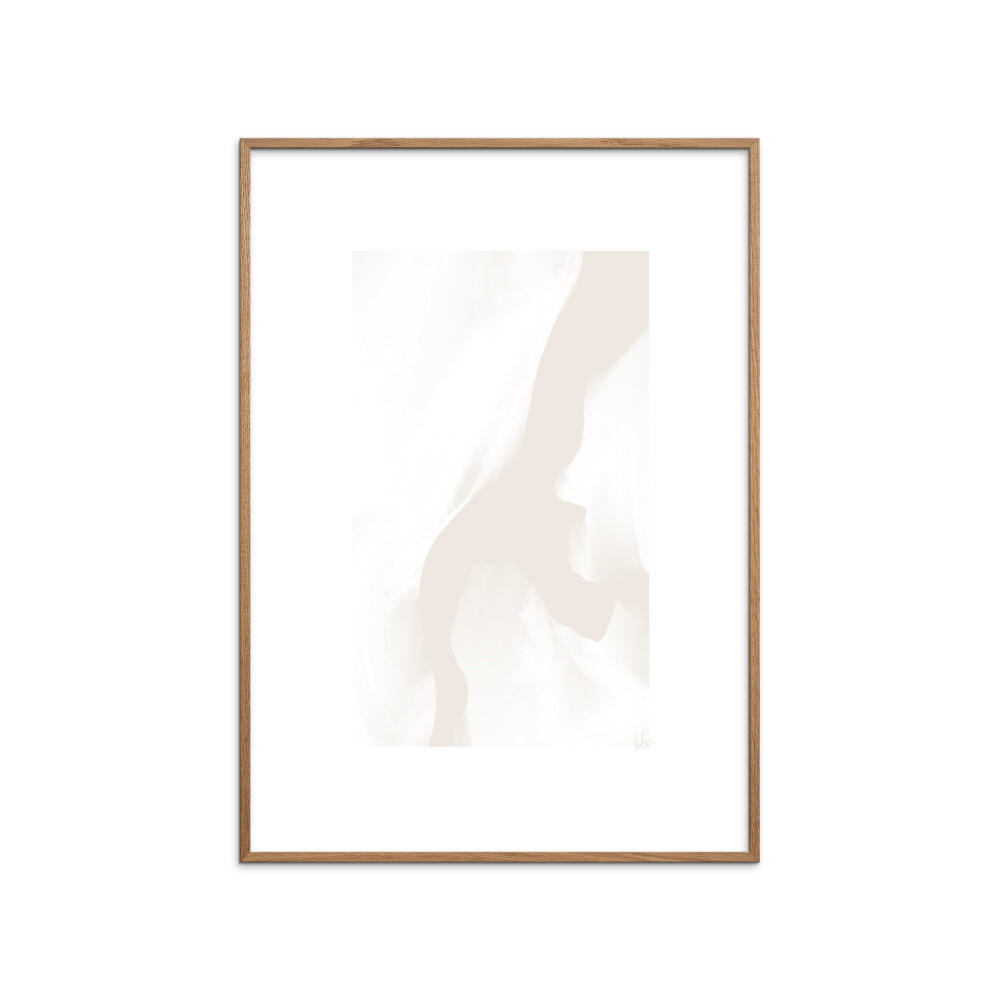 POSTER mit Rahmen N. Atelier - Tons Faibles - Eichefarben/Naturfarben, Holz/Papier (30/40cm) - Poster&Frame