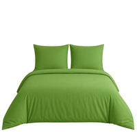 BETTWÄSCHE 3-teilig 200/200 cm UNI GRUN - Grün, Textil (200/200cm) - ROLFNERS