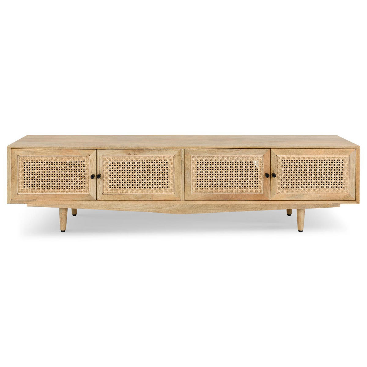 LOWBOARD NAYAN natur - Naturfarben, Holz (180/46/40cm) - IDIMEX