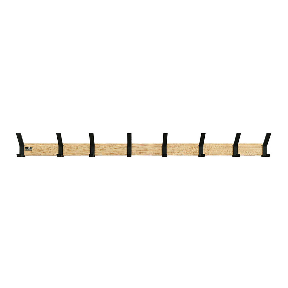 GARDEROBENLEISTE STRIPE - Menge: 8 x Haken - Braun, Holz (70/6.9/6.8cm) - Home Deluxe