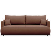 SCHLAFSOFA Ovo Mini Kupfer Chenille Easy Clean - Schwarz/Kupferfarben, Kunststoff/Textil (226/90/97cm) - Selsey
