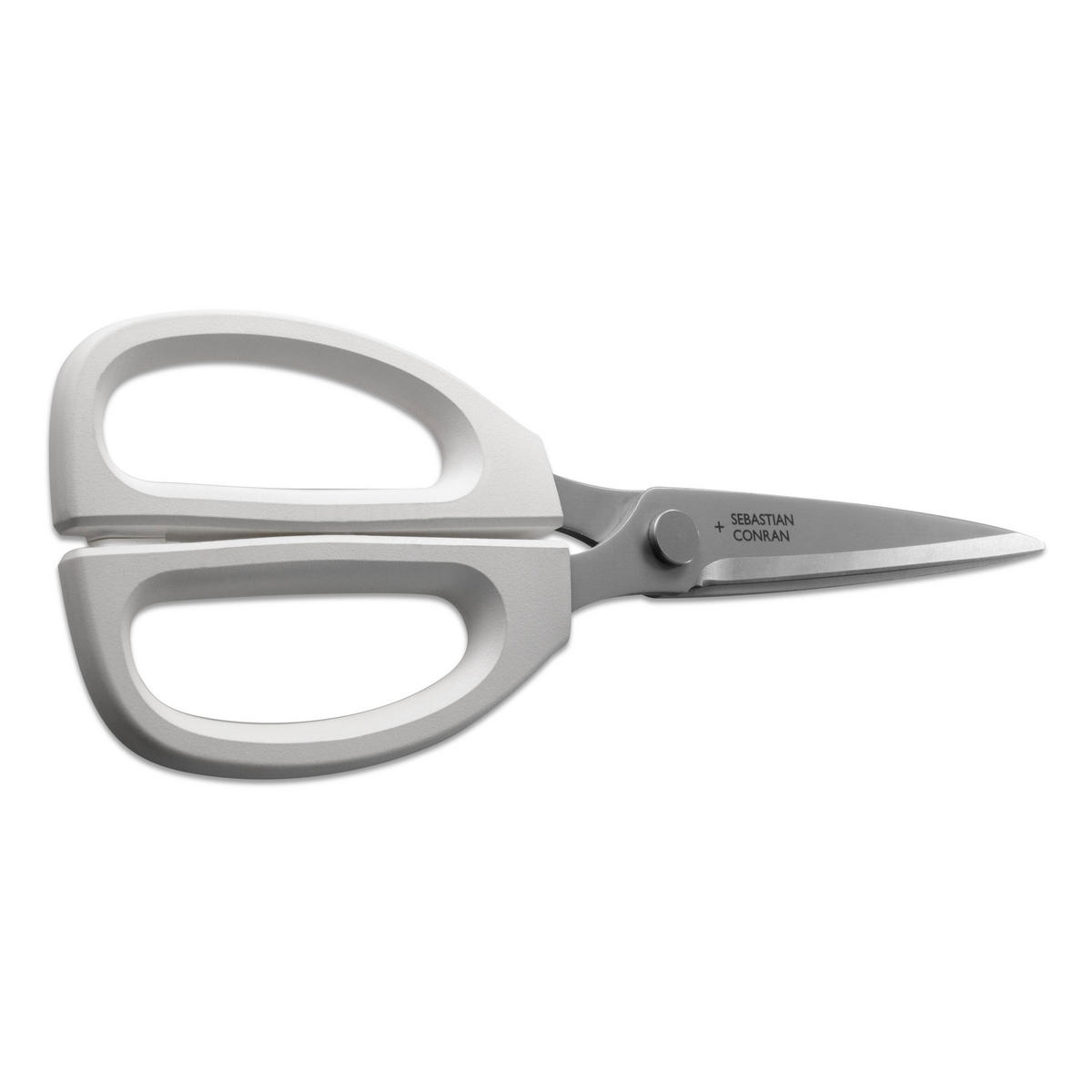 KÜCHENSCHERE Sebastian Conran, Gifu Collection, Edelstahl, Weiß, 21 cm - Silberfarben, Metall (24.7cm) - Kai Messer